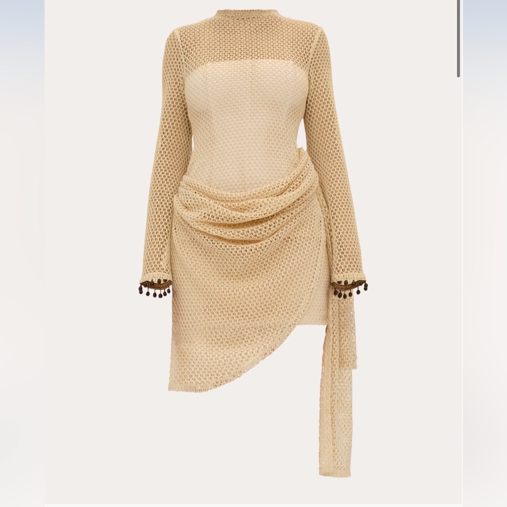 NWT - Andrea lyamah - Egu Crochet Draped Mini - SIZE XS (US 2/4) - never worn!